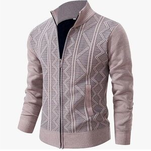 Men’s Knit Long Sleeve Lightweight Cardigan MEDIUM   NWOT
